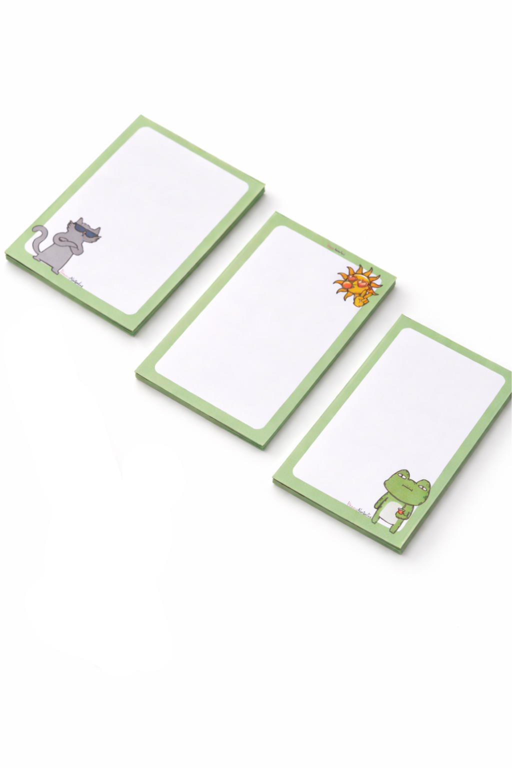 Set van 3 A6 Notitieblokken Cute Fun Vibes