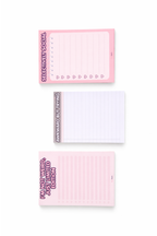 Set van 3 A6 Notitieblokken – Introvert Edition – To Do Lijst – Checklist – Funny Quotes – Compact Notitieblok – Cadeau voor Vrouwen