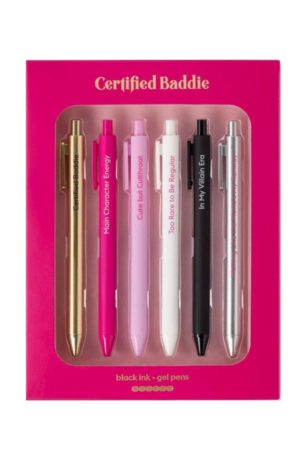 Snifty Pennenset 6 Gelpennen Certified Baddie