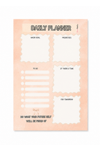 A5 Daily Planner Notitieblok – 50 Vellen – Dagplanner – To-Do Planner – Bureauplanner – Planner Blok – Roze