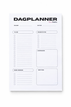Minimalistische Dagplanner A5 – Ongedateerde Planner – To Do Lijst – Daily Planner – Overzicht & Structuur – Notitieblok