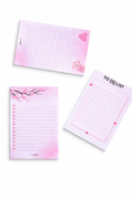 Notitieblokken Pink Blossom A6 To Do List, Checklist en Notitieblok Roze