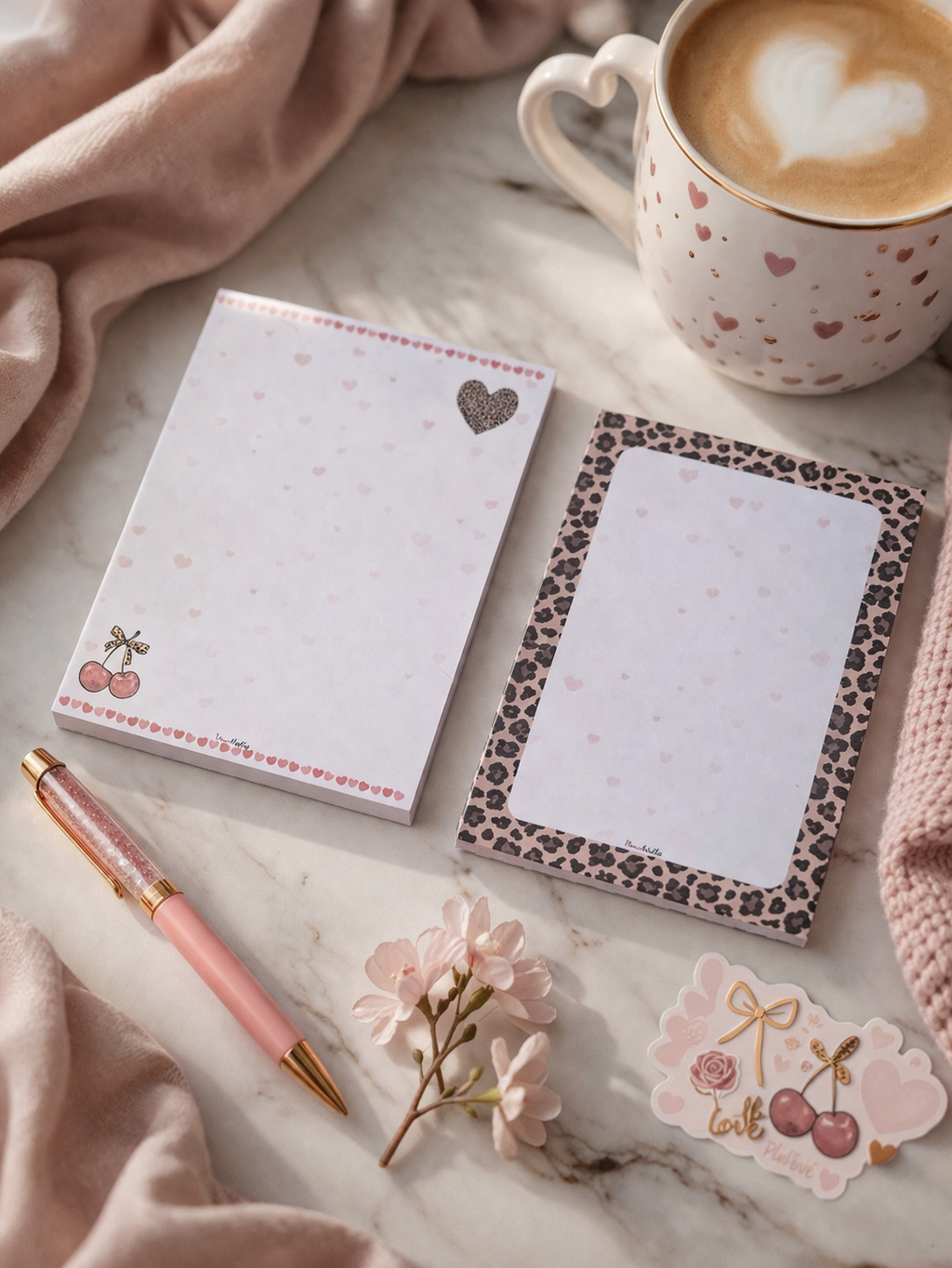 Cadeauset Notitieblok & Pen – Luxe Roze Giftbox – Perfect Cadeau voor Haar